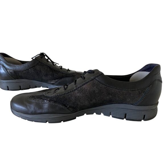 Mephisto Yael Black Leather Suede Trainers Comfort Shoes Women's EU 8 1/2  US 11 - Picture 8 of 9